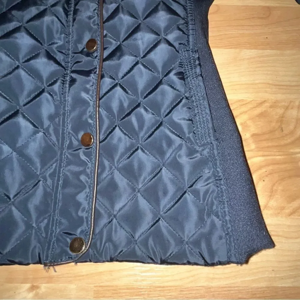 Ci Sono by Cavalini Navy Blue Puffer Jacket
